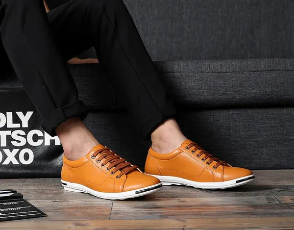 Marcello Leather Low-Top Sneakers