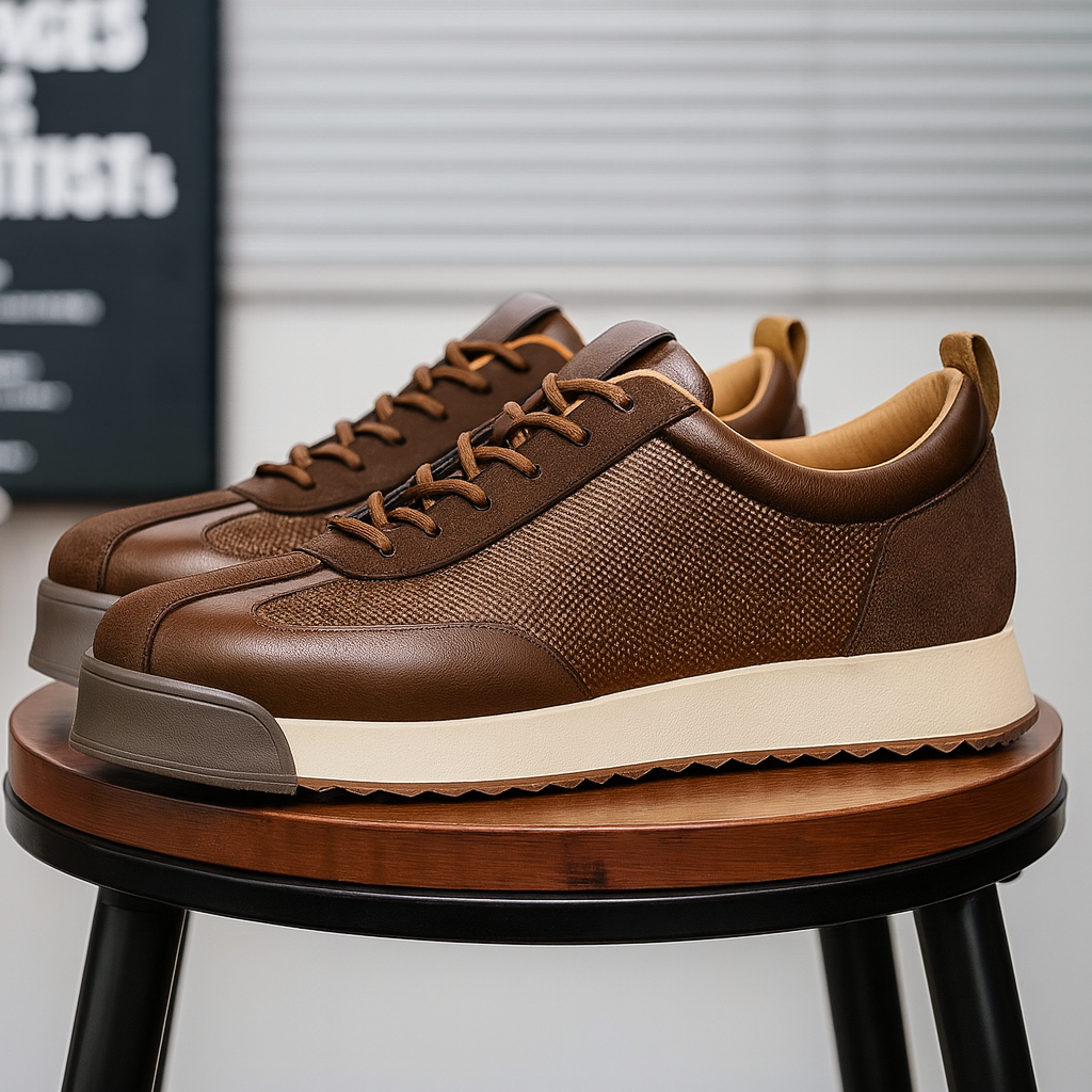 Men's Genuine Leather Orthopedic Sneakers