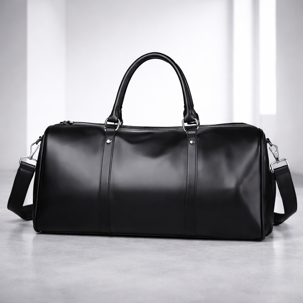 Men's Full-Grain Leather Duffle Bag