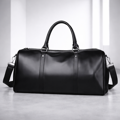Men's Full-Grain Leather Duffle Bag