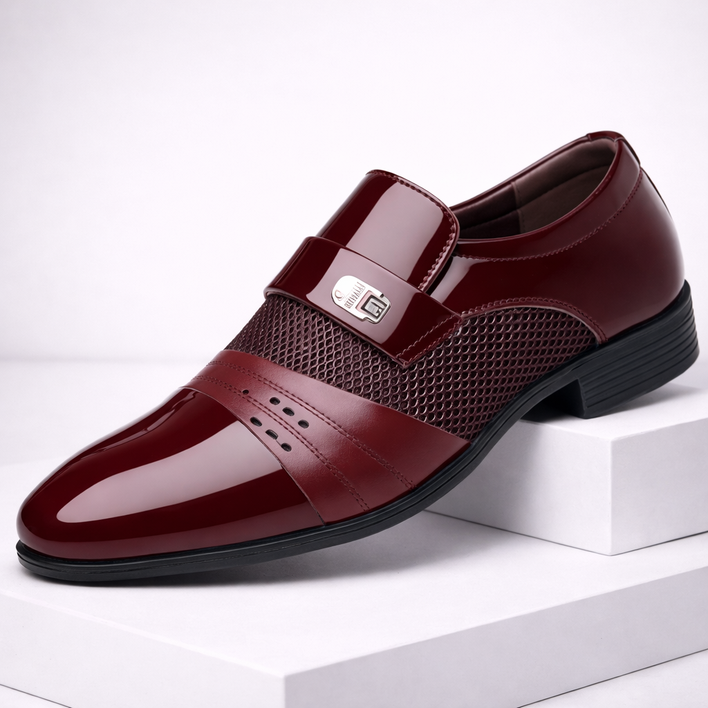 Men's Genuine Leather Slip-On Loafers
