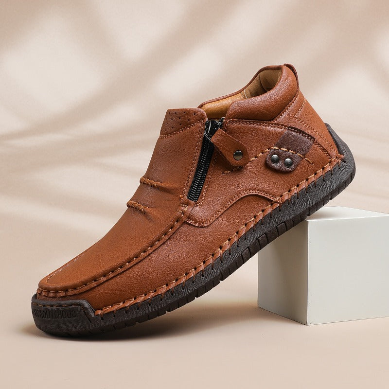 Men's Genuine Leather Orthopedic Ankle Shoes