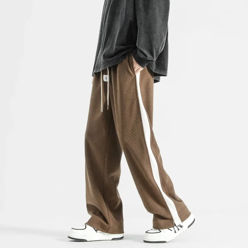 Breslin Wide-Leg Drawstring Sweatpants