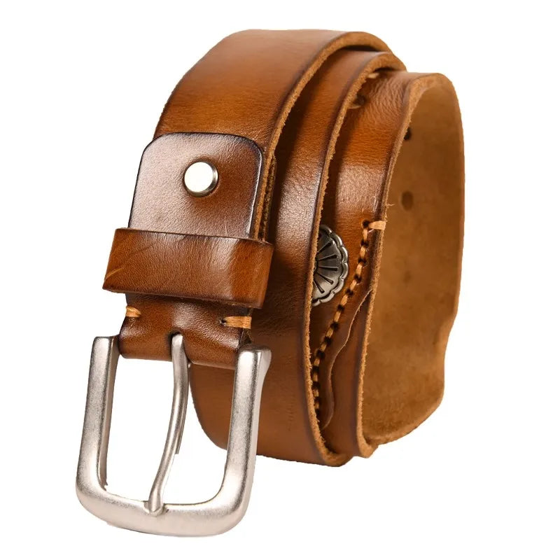 Bronson Hand-Stitched Leather Western Belt