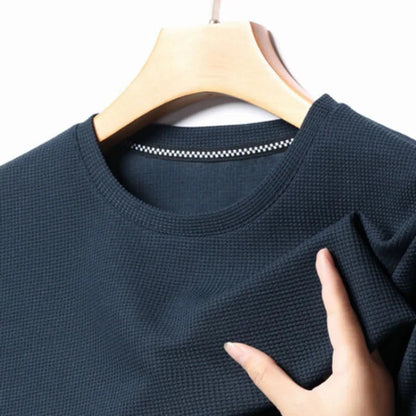 Men's Waffle Knit Crewneck T-Shirt