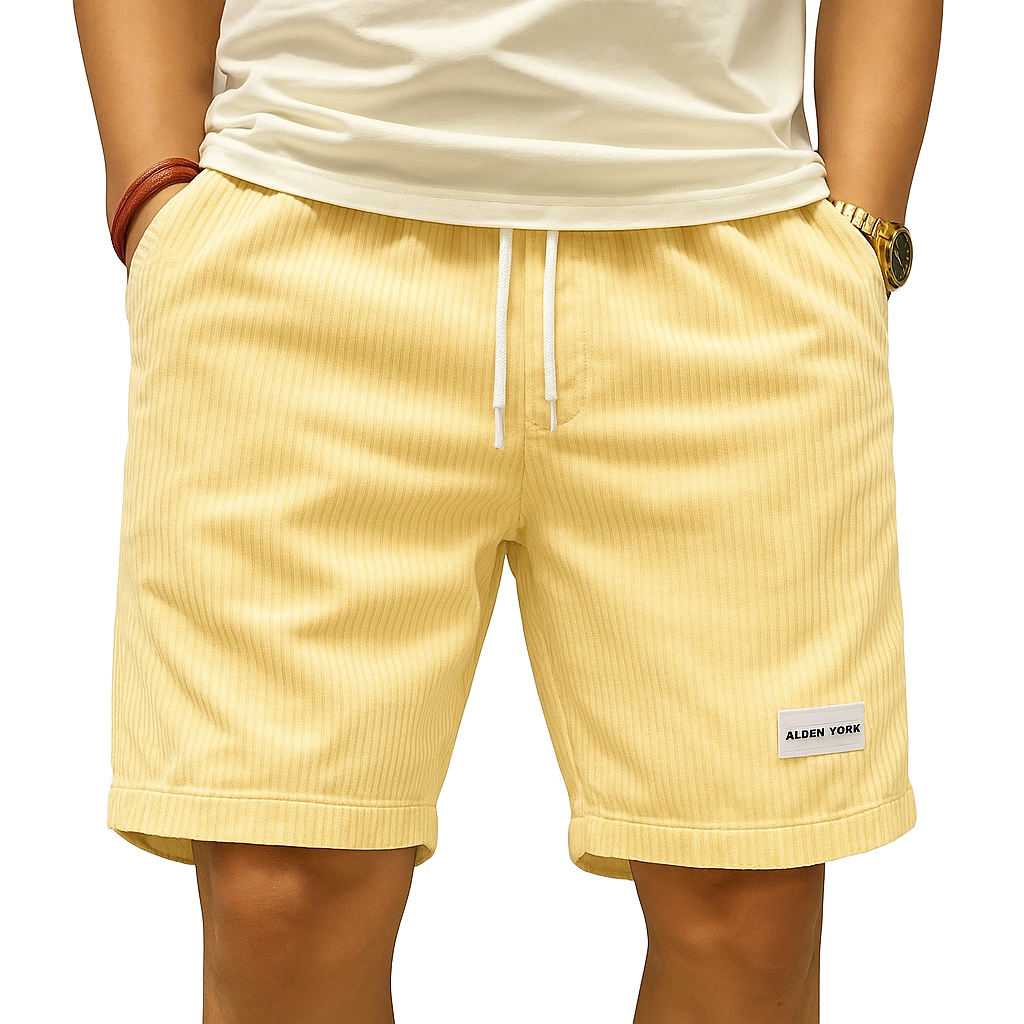 Men's Corduroy Drawstring Shorts