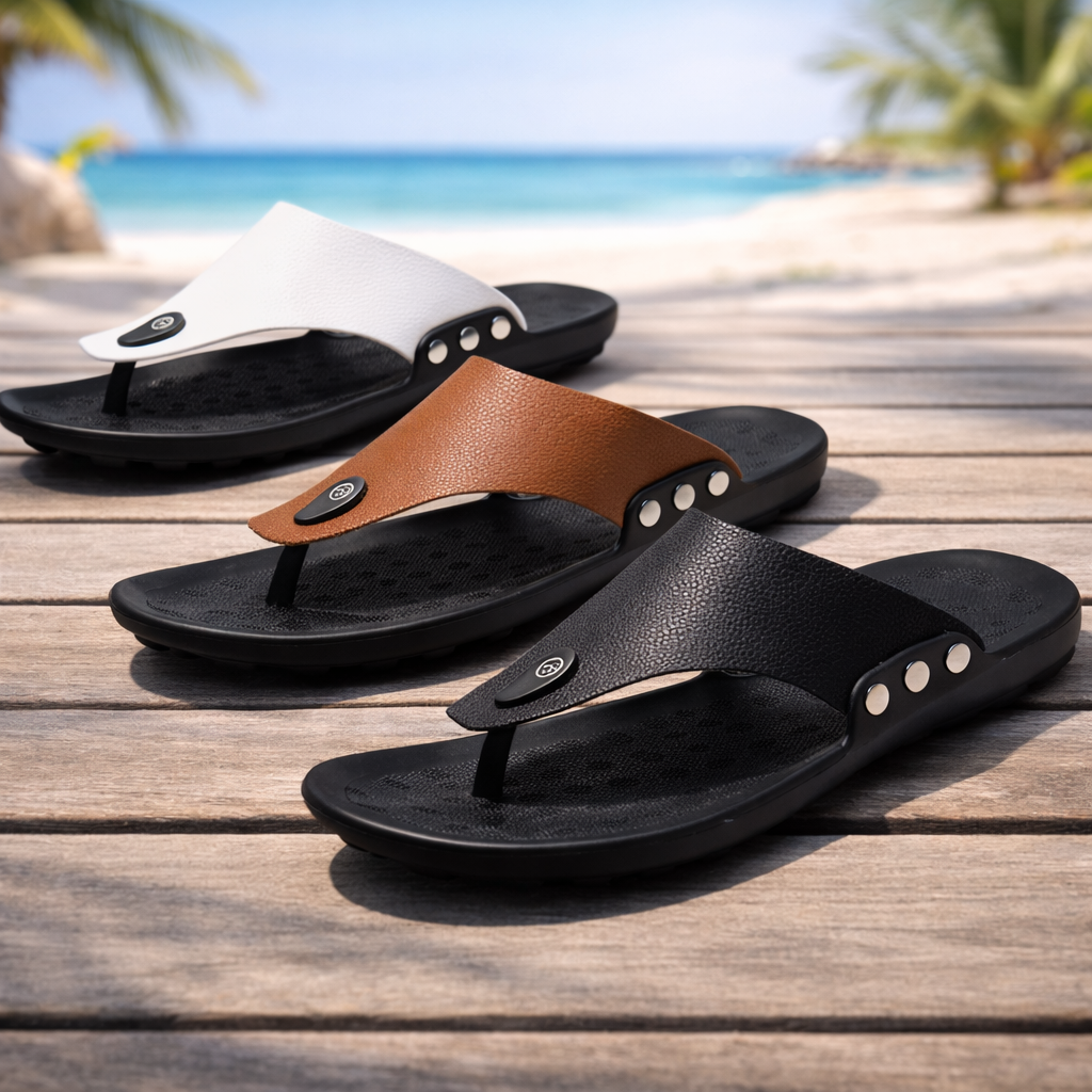Women's Genuine Leather Cushioned Sandals