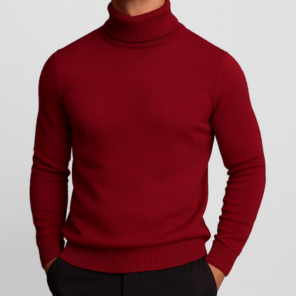 Men's Merino Wool Turtleneck Sweater
