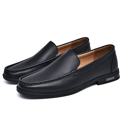 Men's Genuine Leather Slip-On Loafers