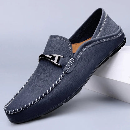 Men's Genuine Leather Slip-On Loafers