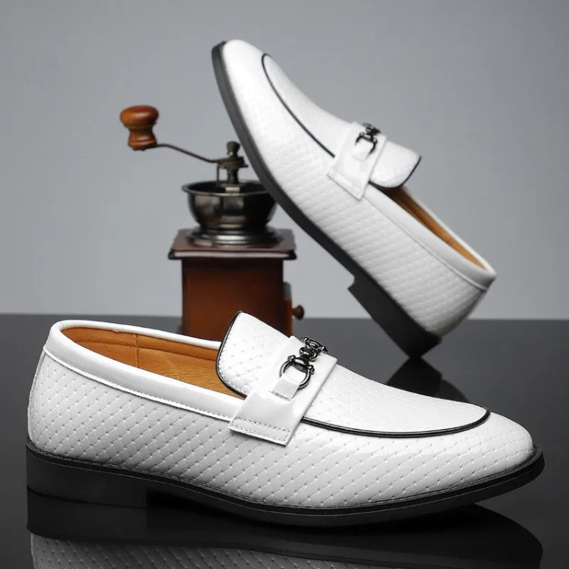 Men's Genuine Leather Slip-On Loafers