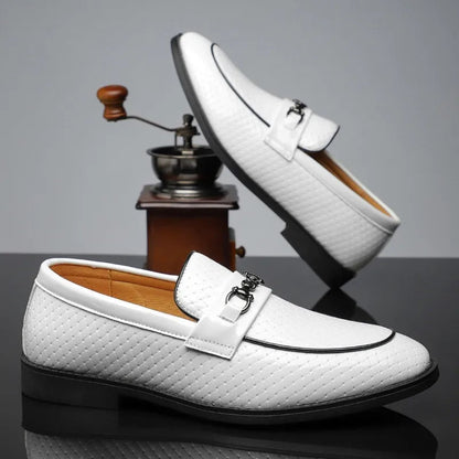 Men's Genuine Leather Slip-On Loafers