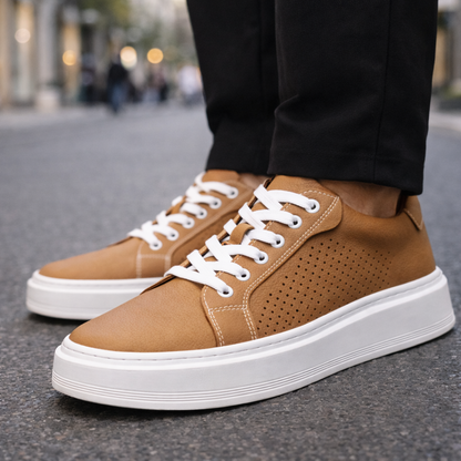 Men's Genuine Leather Orthopedic Sneakers