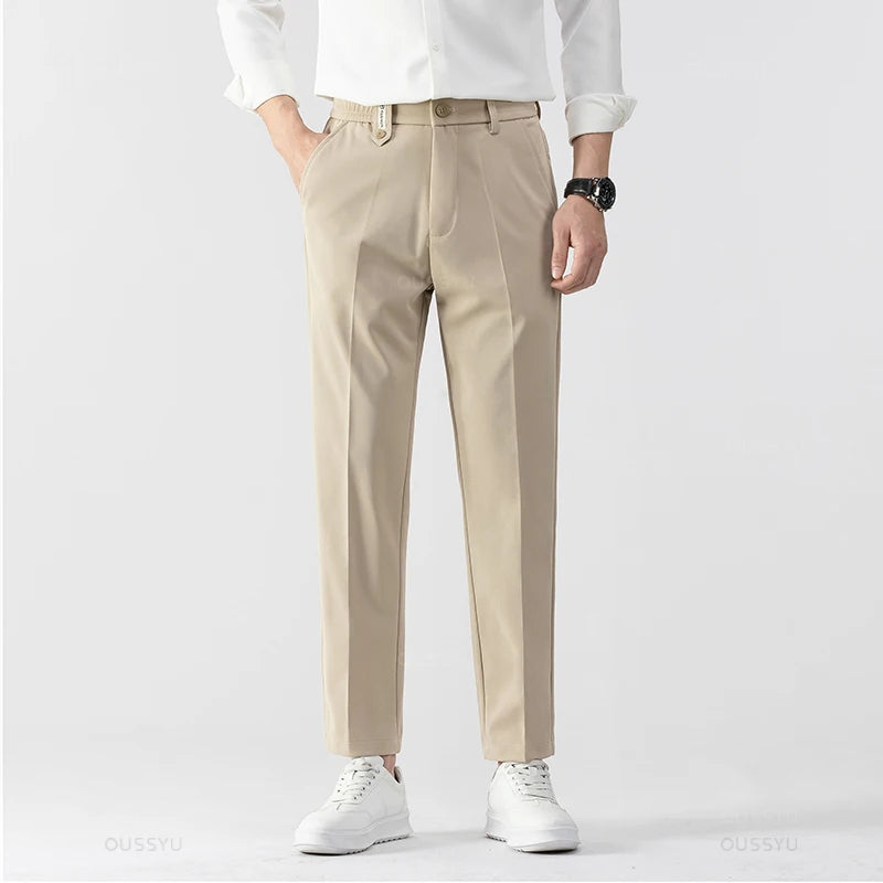 Men's Straight-Leg Dress Pants