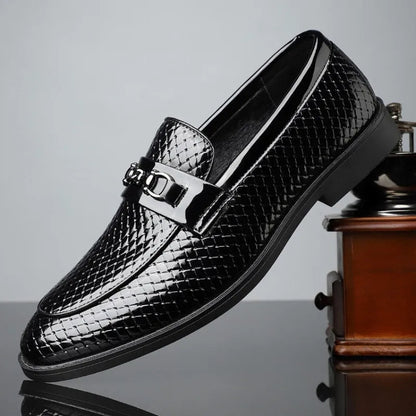 Men's Genuine Leather Slip-On Loafers