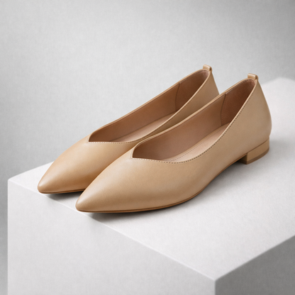 Women's Italian Leather Block Heel Orthopedic Pumps