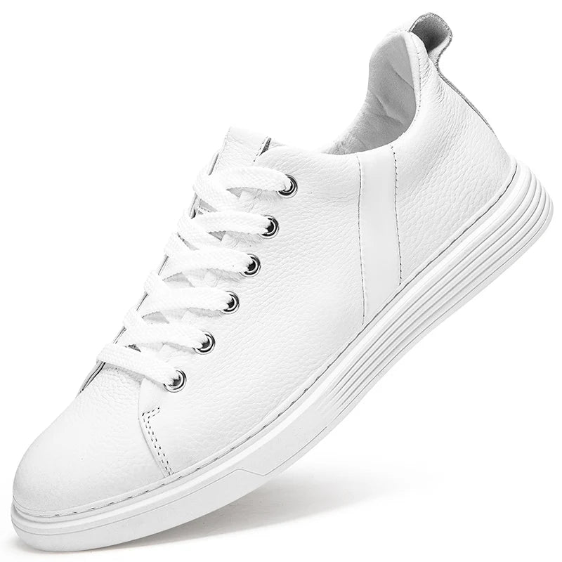 Men's Genuine Leather Low-Top Sneakers