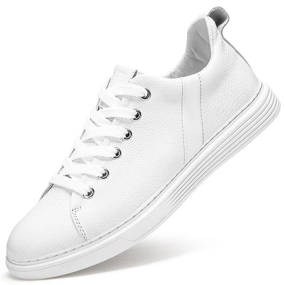 Men's Genuine Leather Low-Top Sneakers
