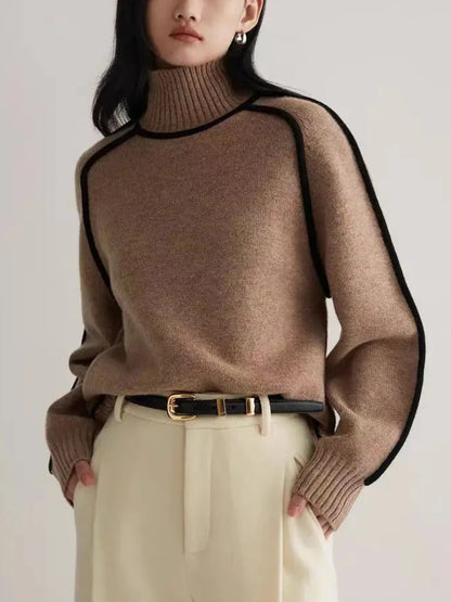 Celeste Ribbed Turtleneck Sweater