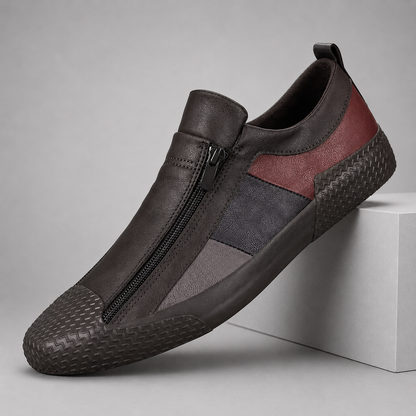 Women's Genuine Leather Orthopedic Slip-On Sneakers