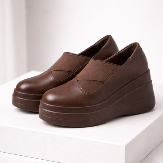Women's Genuine Leather Orthopedic Platform Shoes