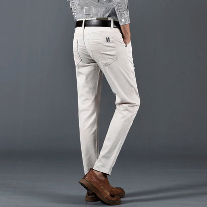 Men's Slim-Fit Cotton Dress Pants