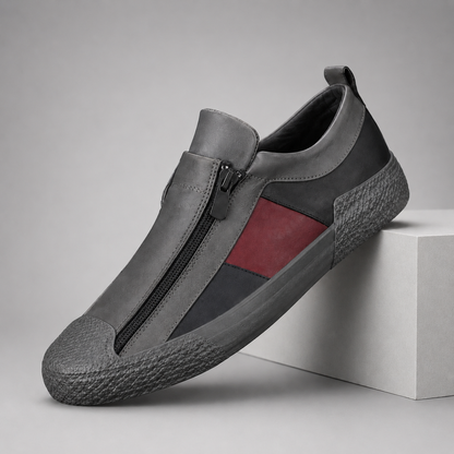 Women's Genuine Leather Orthopedic Slip-On Sneakers