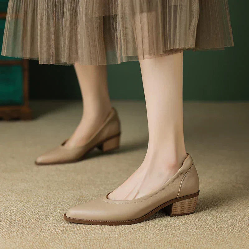 Women's Pointed-Toe Mid-Heel Pumps