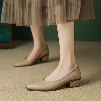 Women's Pointed-Toe Mid-Heel Pumps
