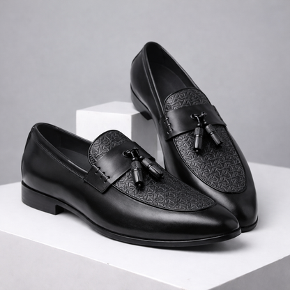 Men's Genuine Leather Tassel Slip-On Orthopedic Shoes