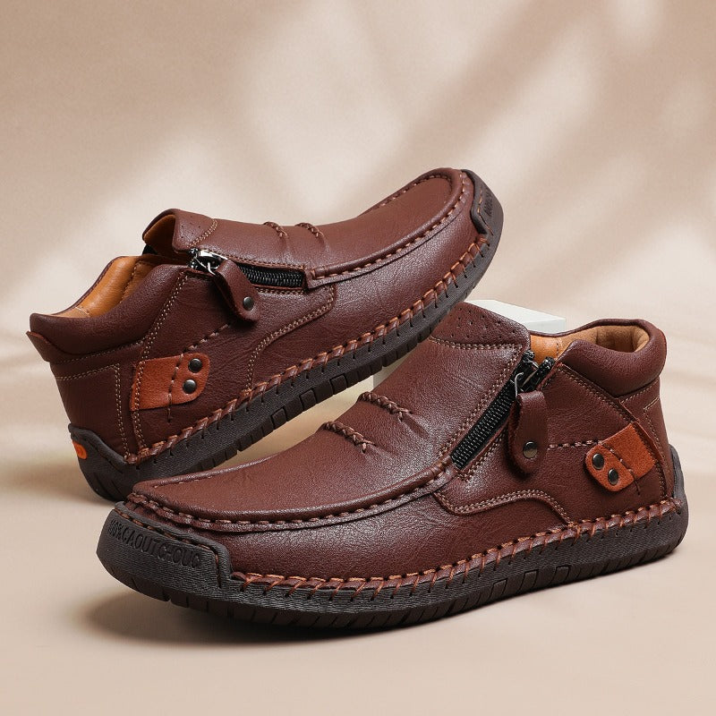 Men's Genuine Leather Orthopedic Ankle Shoes