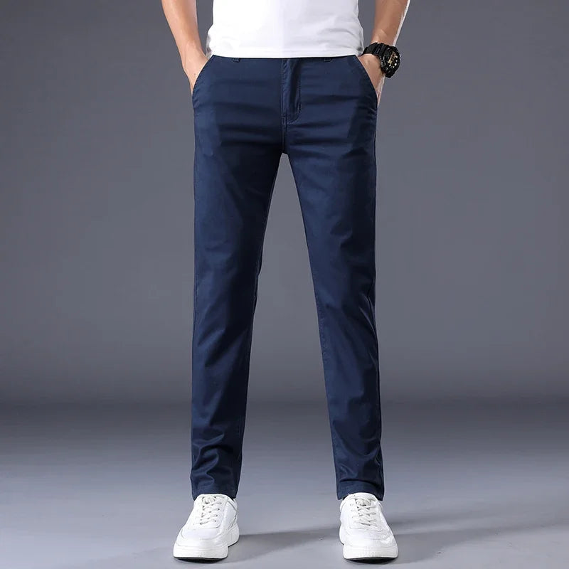 Calvero Slim Fit Cotton Dress Pants