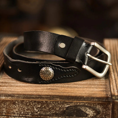 Bronson Hand-Stitched Leather Western Belt