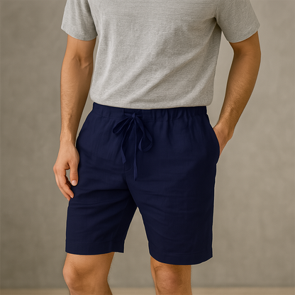 Men's Linen Drawstring Shorts