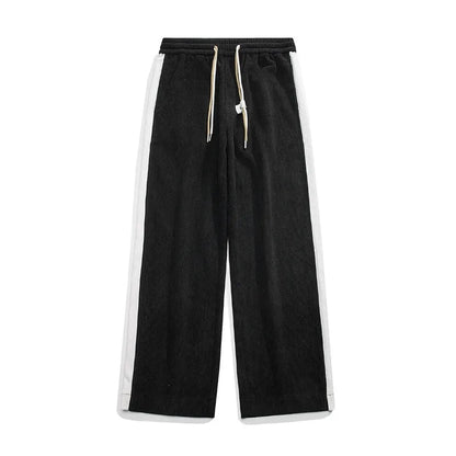 Breslin Wide-Leg Drawstring Sweatpants