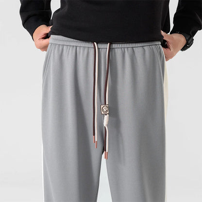 Drexel Wide-Leg Sweatpants With Side Stripe