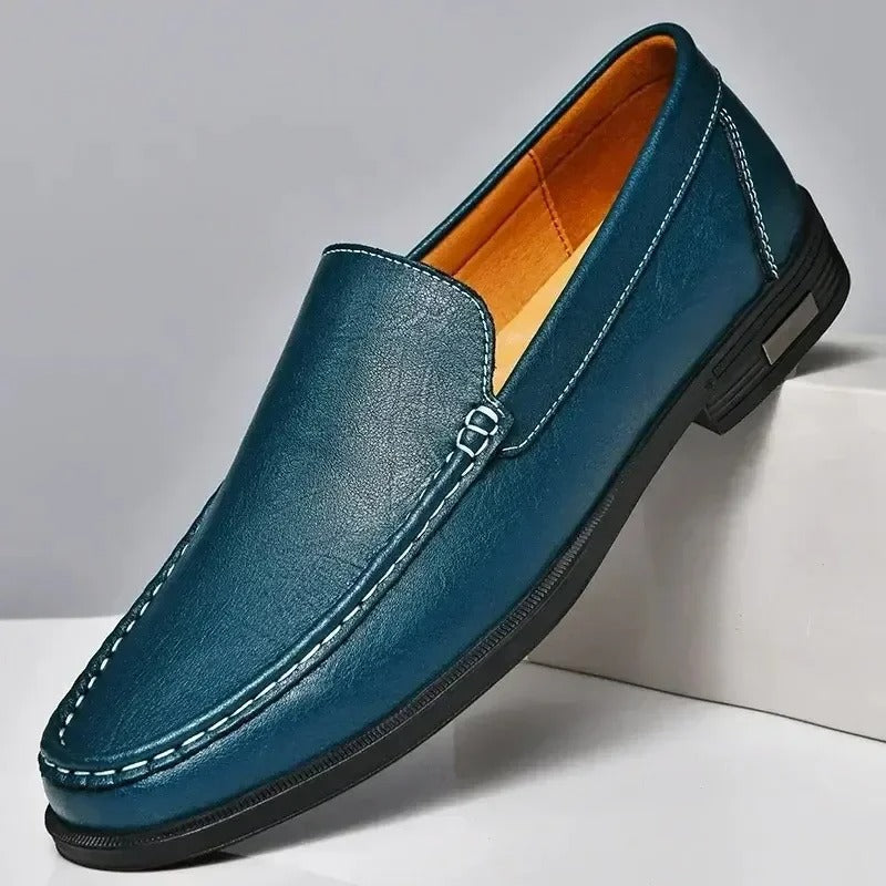 Men's Genuine Leather Slip-On Loafers
