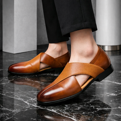 Men's Genuine Leather Orthopedic Slip-On Loafers