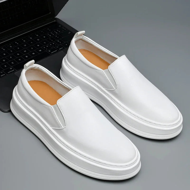 Men's Genuine Leather Slip-On Loafers