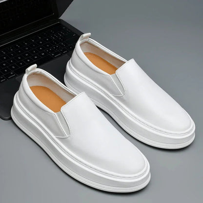 Men's Genuine Leather Slip-On Loafers