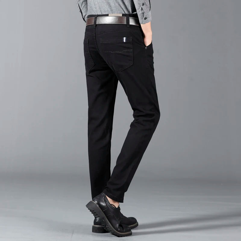 Men's Slim-Fit Cotton Dress Pants