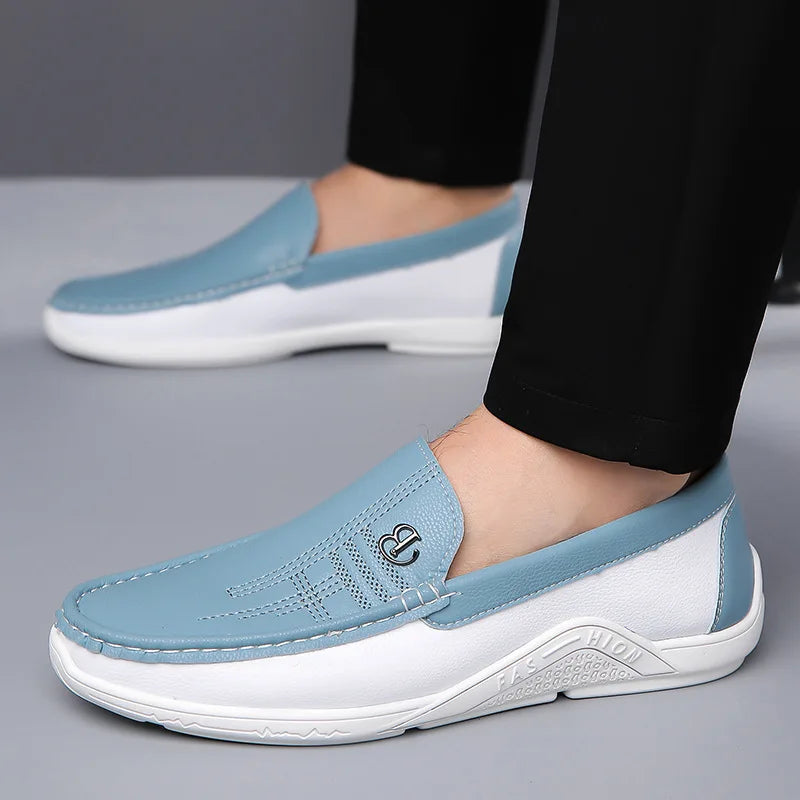 Men's Vegan Leather Slip-On Loafers