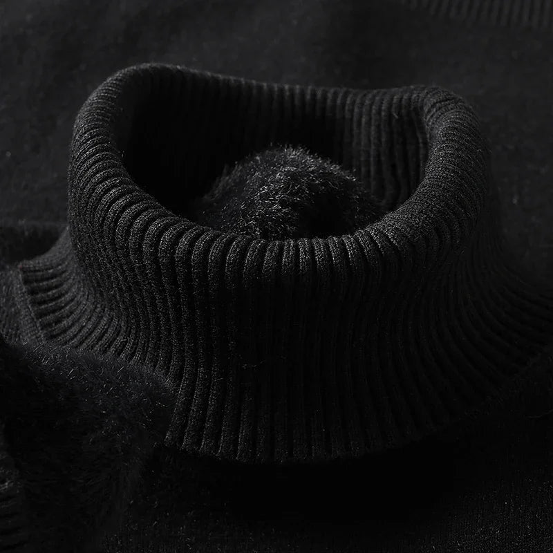 Men's Merino Wool Turtleneck Sweater