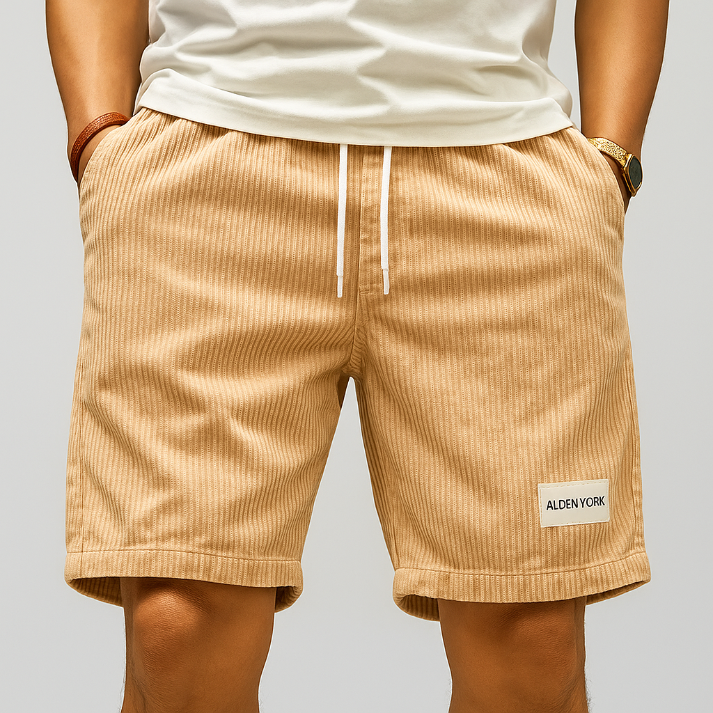 Men's Corduroy Drawstring Shorts