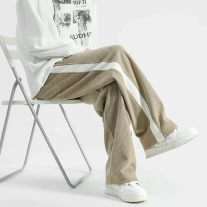 Breslin Wide-Leg Drawstring Sweatpants