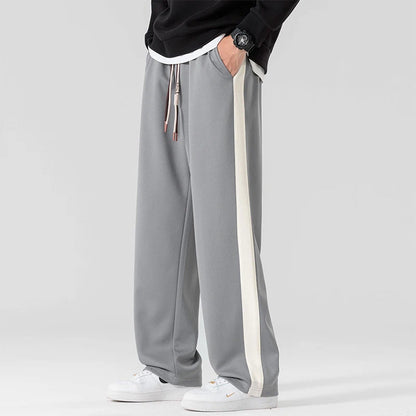 Drexel Wide-Leg Sweatpants With Side Stripe