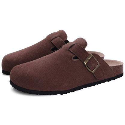Men's Suede Slip-On Clog Shoes