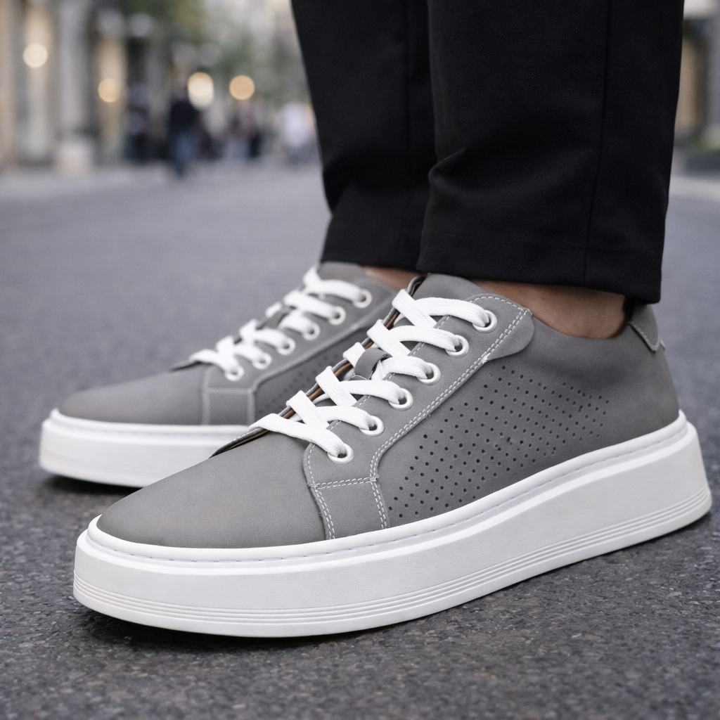Men's Genuine Leather Orthopedic Sneakers