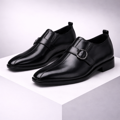 Marcello Double Monk Strap Leather Orthopedic Shoes