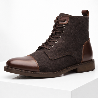 Men's Italian Leather Orthopedic Ankle Boots